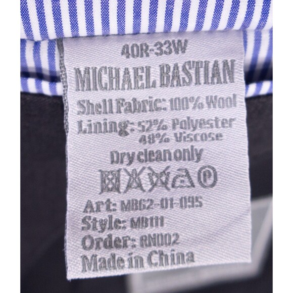 Michael Bastian 100% Wool Gray Blazer Sport Coat Suit Jacket 40R Two Button EUC - Picture 11 of 14